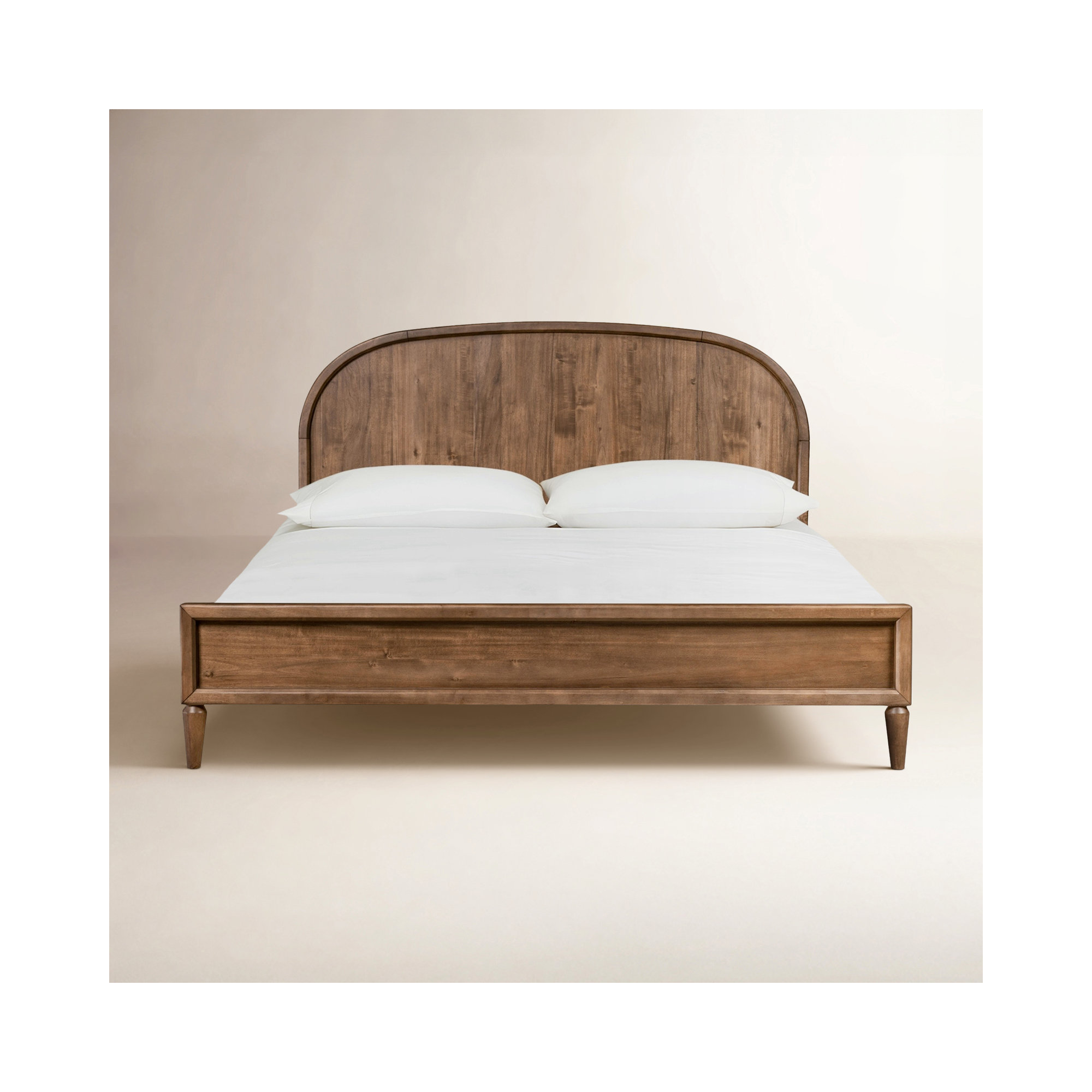 August Solid Wood Platform Bed, Queen