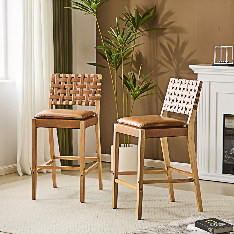Ensemble de 2 chaises d'appoint en bois