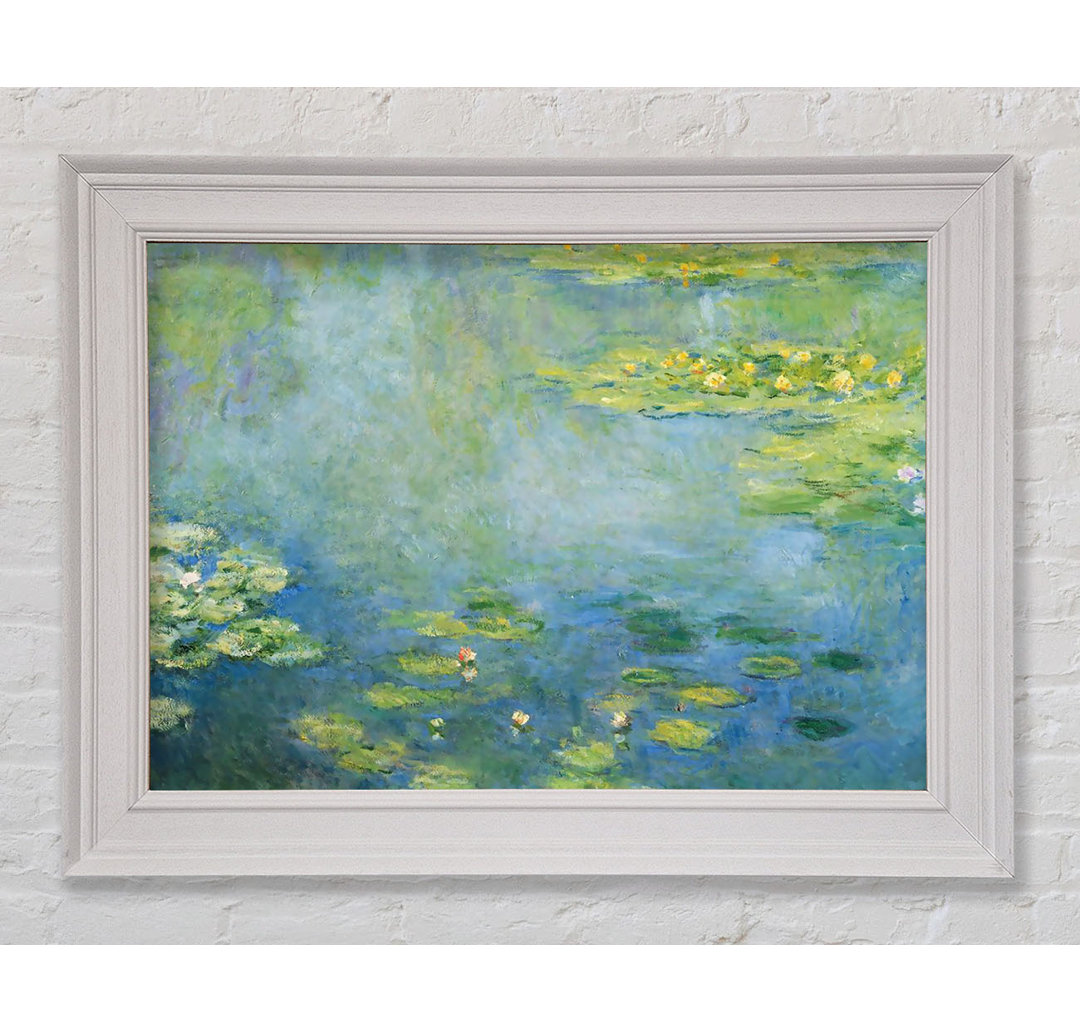 Gerahmtes Leinwandbild Monet Waterlilies