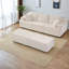 Canapés modulaires Cloud à compression, 6 places, velours côtelé blanc, style moderne pour la maison familiale-1730909596