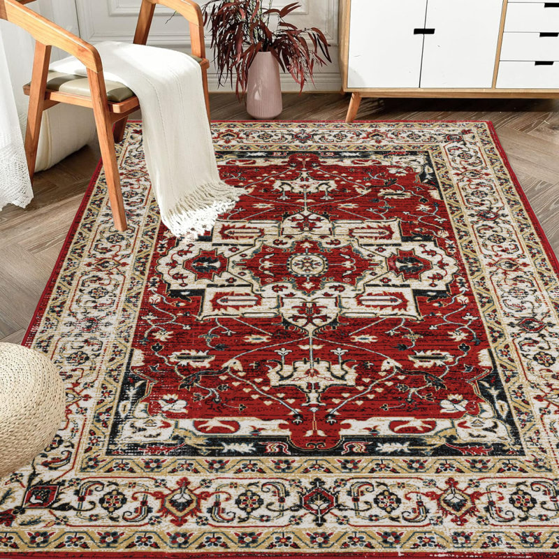 Tapis lavable antidérapant 6 x 9 po Vintage Bohemia