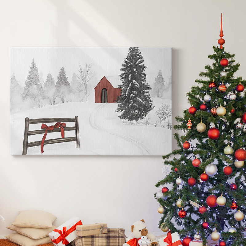 Christmas Holiday Arts - Toile tendue avec châssis, H 40 po x l 60 po