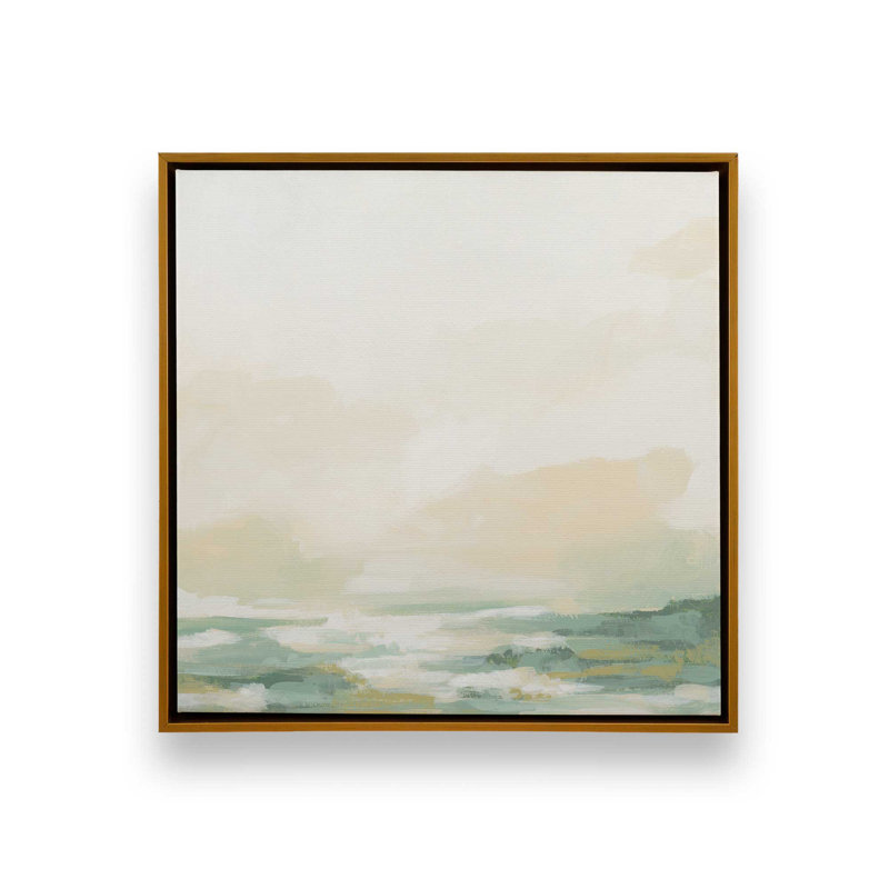 «Cloud-Kissed Landscape II», H 16,75 po x l 16,75 po, Or poli