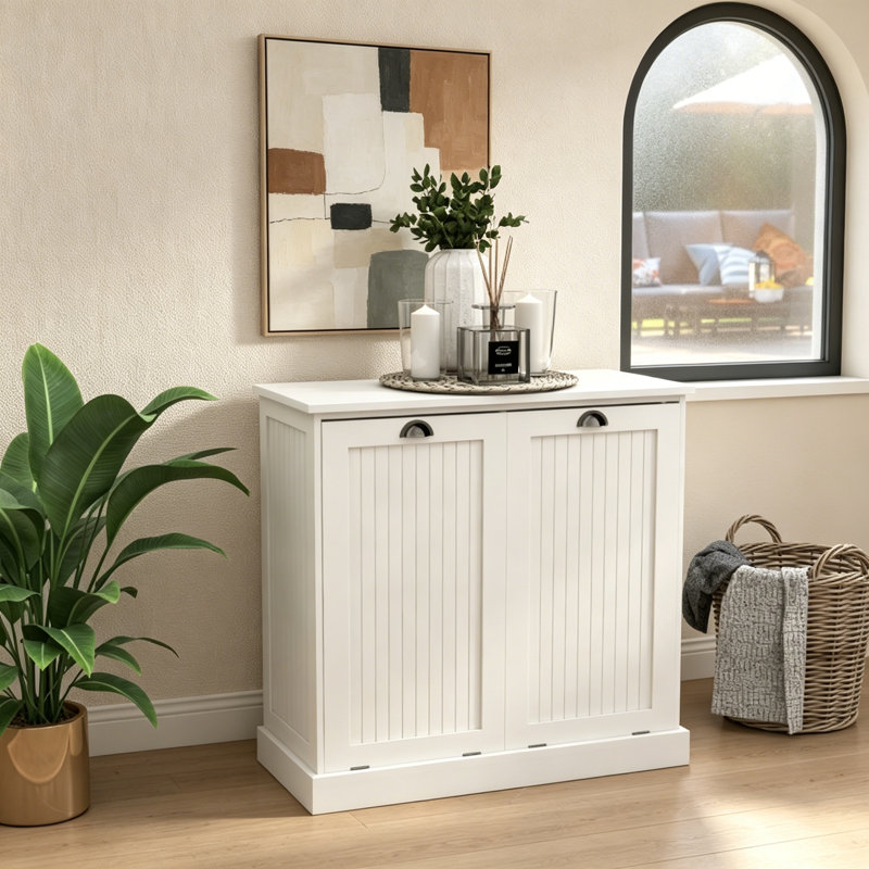 Armoire décorative Theddy, Blanc