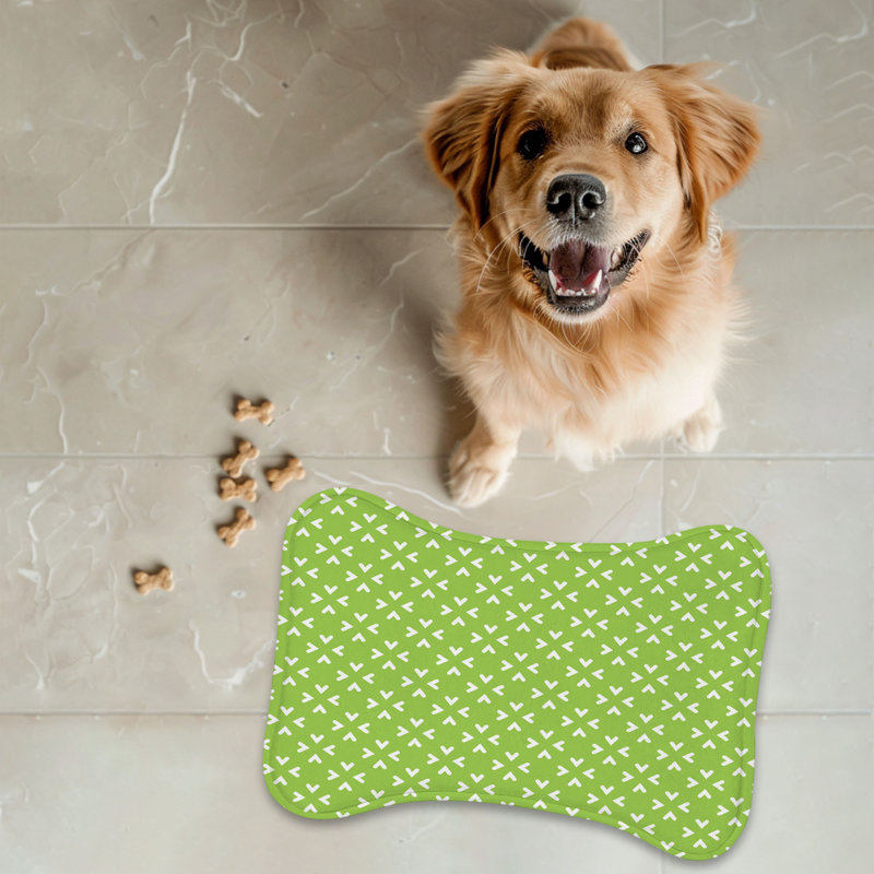 Tapis d'alimentation en os bleu 1 pièce