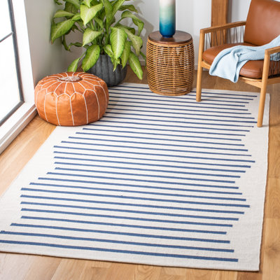 Estruch Hand Woven Cotton Striped Rug