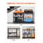 Tablettes de rangement Étagères de garage robustes réglables à 5 niveaux, 2000 lb