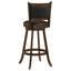 Chaise de bar pivotante rembourrée Jackman Châtaignier-43741413