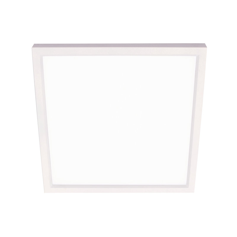 Plafonnier encastré à DEL Edge, H 0,67 po x l 9 po x P 9 po, Blanc