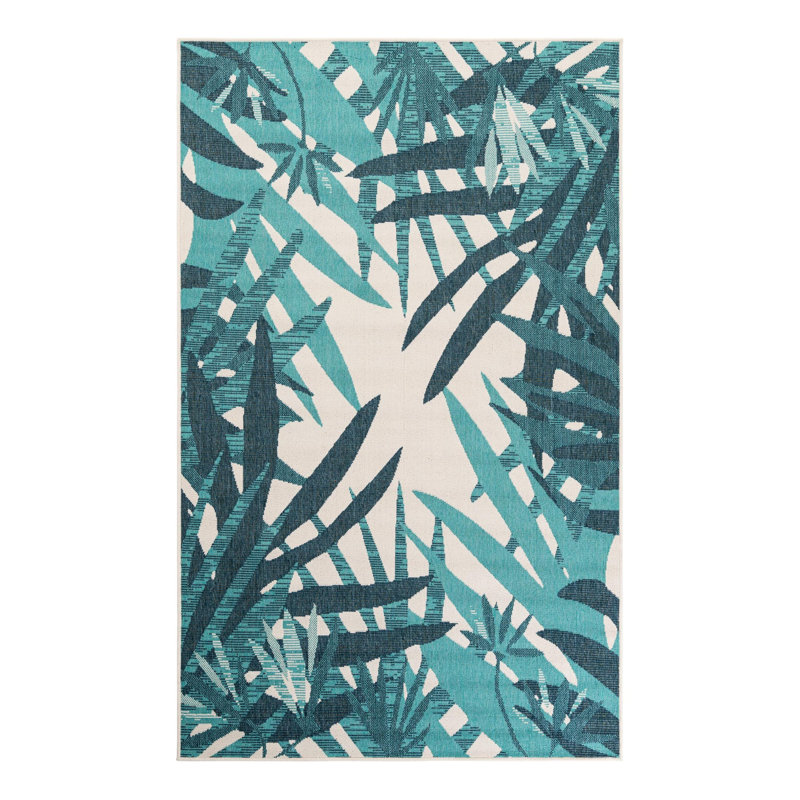 Tapis botanique intérieur / extérieur, Rectangle 5 pi 1 po x 8 pi