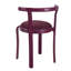Ensemble 2 pièces de chaise de salle à manger Dopamine avec cadre brillant-1439547402