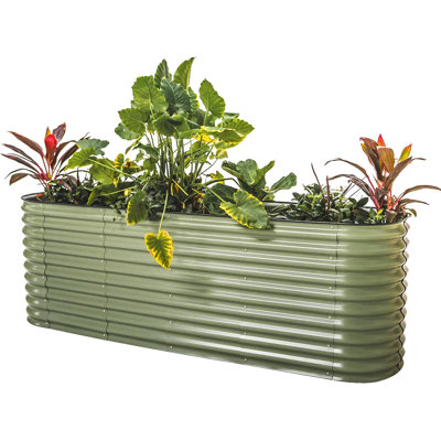 32" Tall 9 In 1 Modular Metal Outdoor Raised Garden Bed