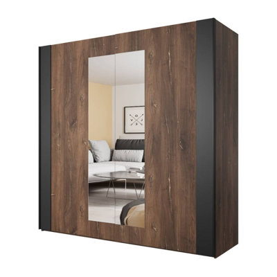 Aissa 2 Door Manufactured Wood Wardrobe