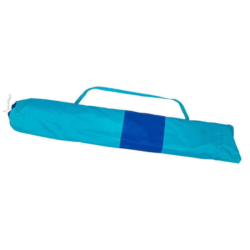 Rio Beach 7 ft. Blue and Turquoise Market Umbrella with Anchor