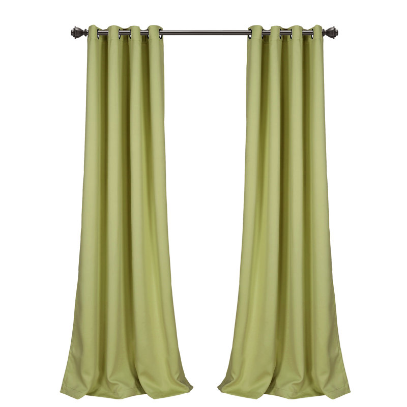 Blackout Curtain Pair, 132cm W x 213cm L, Sage