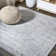 Modern Persian Vintage Medallion Light Gray/Ivory Rug