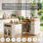 74" Kitchen Island Center With Extendable Drop Leaf Dining Table,Modern Farmhouse Prep Station With Storage-1728980525
