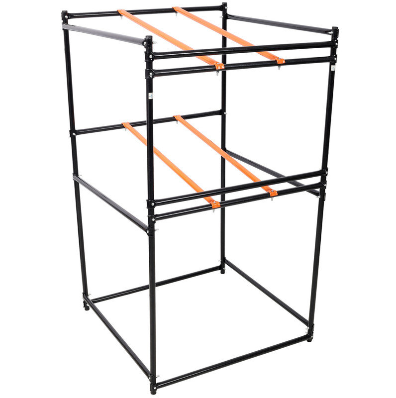Support de présentation et de rangement pour tondeuses à gazon Capacité de charge de 330 lb pour les tondeuses à gazon de couleur noire et orange