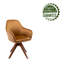 Fauteuil pivotant rembourré en velours-61798416