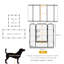 Panel Steel Pet Barrier With Door-93798970