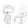 Egg-Shaped Smart Bidet Toilet With Multi-Function Wand 1.28Gpf