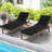 2 Pcs 73" Lounge Chaise Cushion Padded Recliner Cushion Indoor Outdoor-86545210-86545204