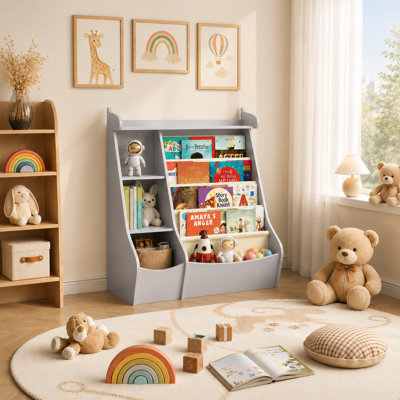 Bibliothèque à 4 niveaux avec tablettes réglables Deer Kids