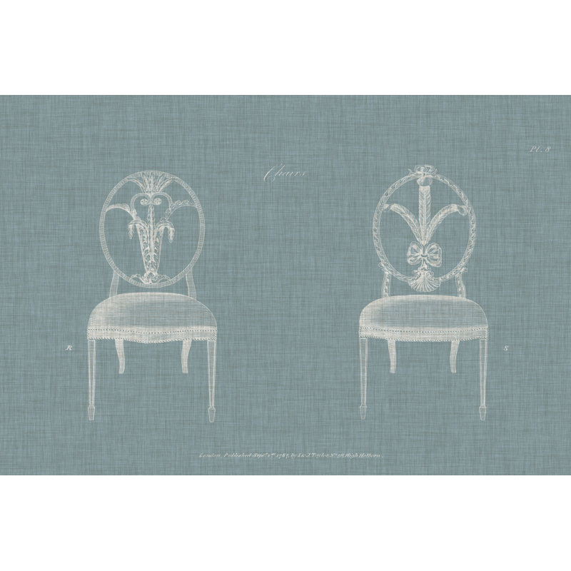 Hepplewhite Chairs IV by Hepplewhite - Wrapped Canvas Print, 30cm H x 46cm W 