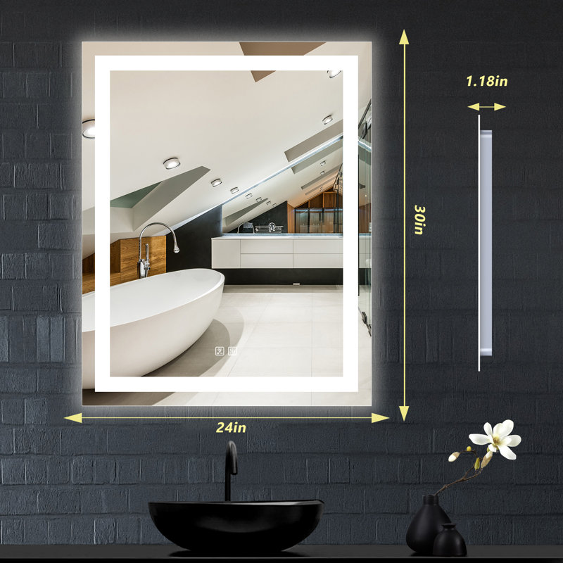 Naliyah Flat Wall Mirror, 24" x 30"