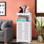 Armoire de rangement blanche sur pied