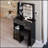 Compact Desktop Vanity Table with Advanced LED Mirror and Ample Storage-211043605