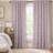 Linen Embroidery Light Filtering Curtain Panel Hidden Back Tabs with Cotton Lining-33486126