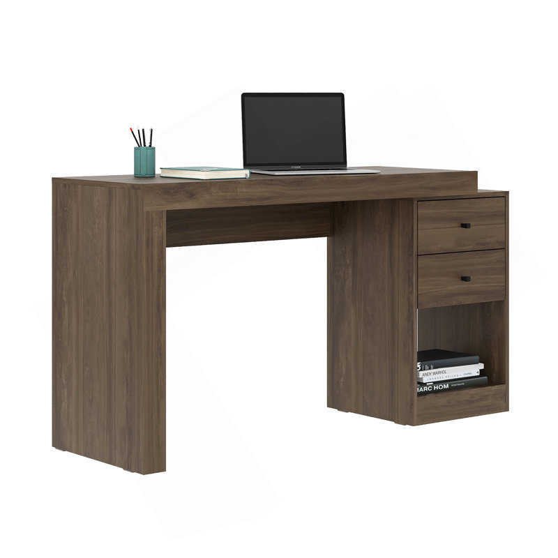 Bureau à domicile polyvalent et extensible pour une productivité accrue, Noyer