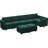 Teangela 143'' Variable Modular Velvet Sectional L Shaped Upholstered Couch Storage Sofa-109626917