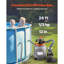 Pompe à filtre à sable 12 po pour piscines hors terre 1/3 HP 2650 GPH Débit