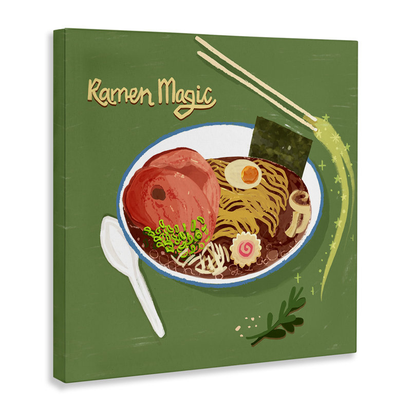 Toile de repas Ramen Magic International, conception par Juliet Rose Philips, H 17 po x l 17 po