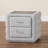 Baxton Studio Cadmus Modern Light Grey Channel-Tufted Fabric 2-Drawer Nightstand