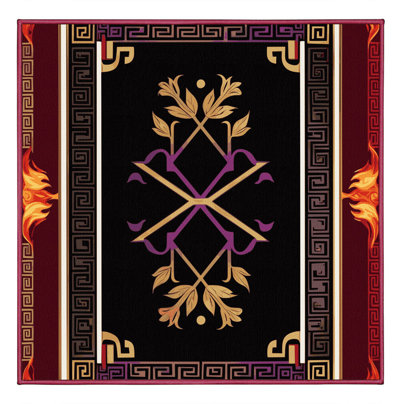 Tapis Heirloom, Carré 4 pi