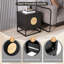 48cm W Metal Bedside Table
