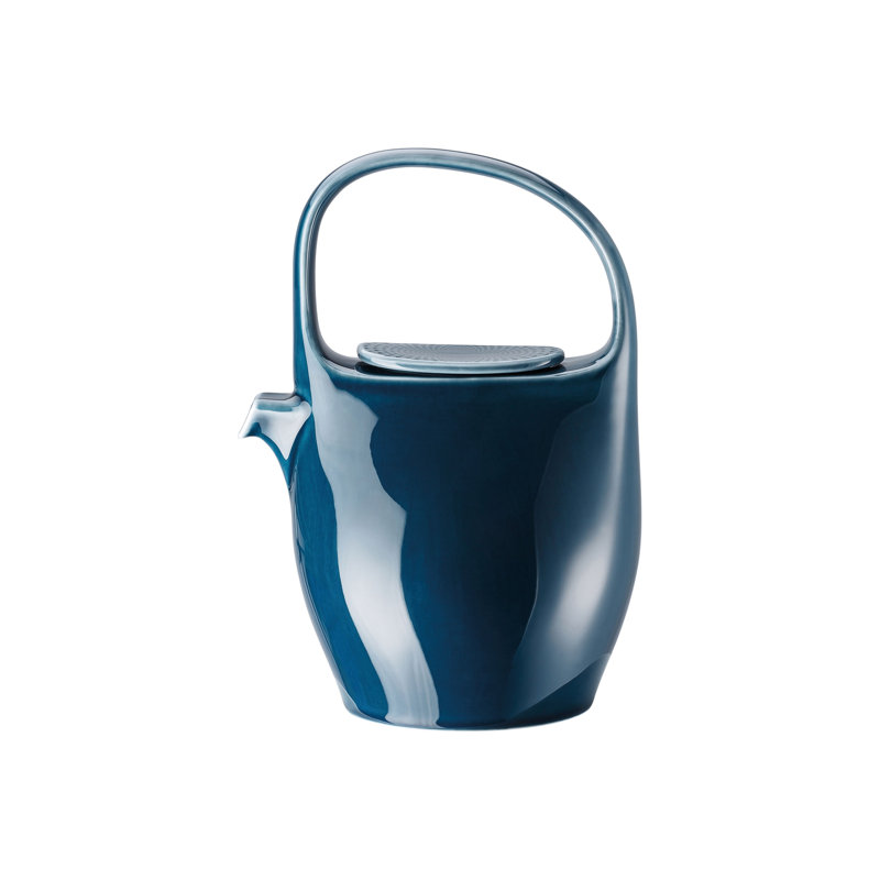 Junto Porcelain Teapot, Pearl Gray, 2.75 oz.