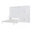 Grand lit escamotable avec placard, blanc
