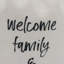 Butoir de sol en tissu Welcome Family & Friends