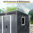 Aegis Modern Galvanized Steel Waterproof Tool Shed