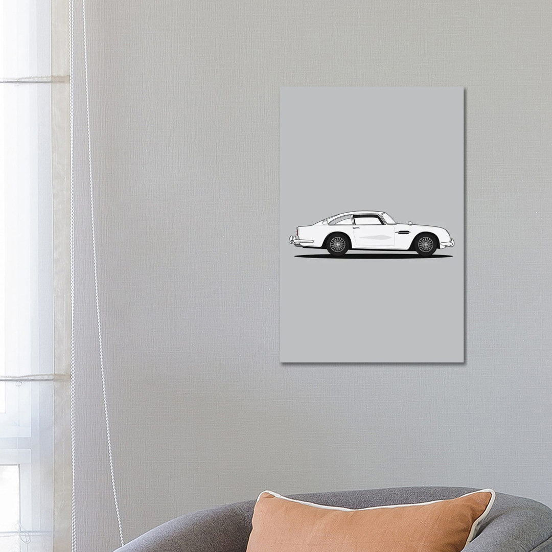Aston Martin DB5 (Silver Edition) by Avesix - Wrapped Canvas Graphic Art