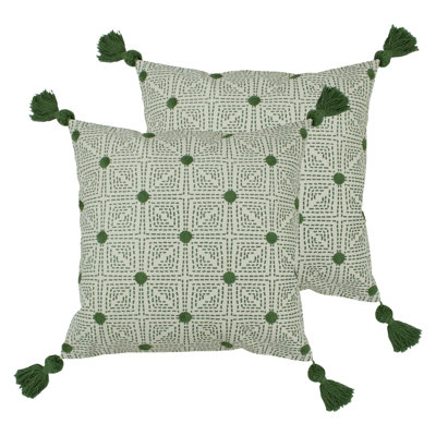 Geometric Square Cushion