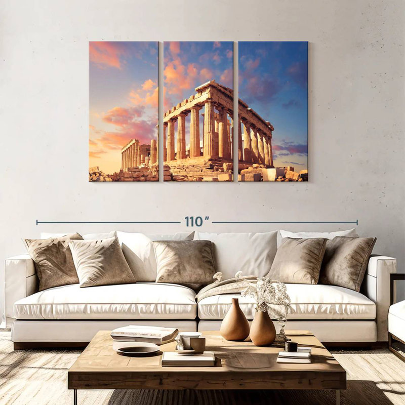 Aime Ancient Athens Acropolis, 48" H x 74" W
