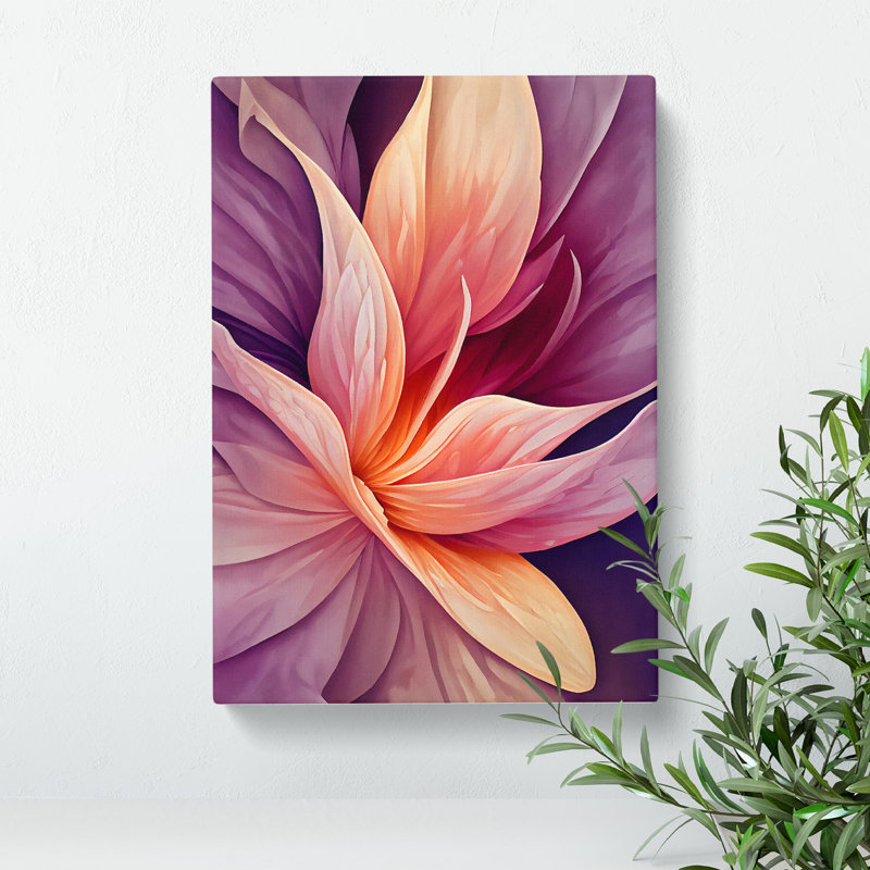 Abstract Flower No.4 - Wrapped Canvas Print, 50cm H x 35cm W x 3cm D