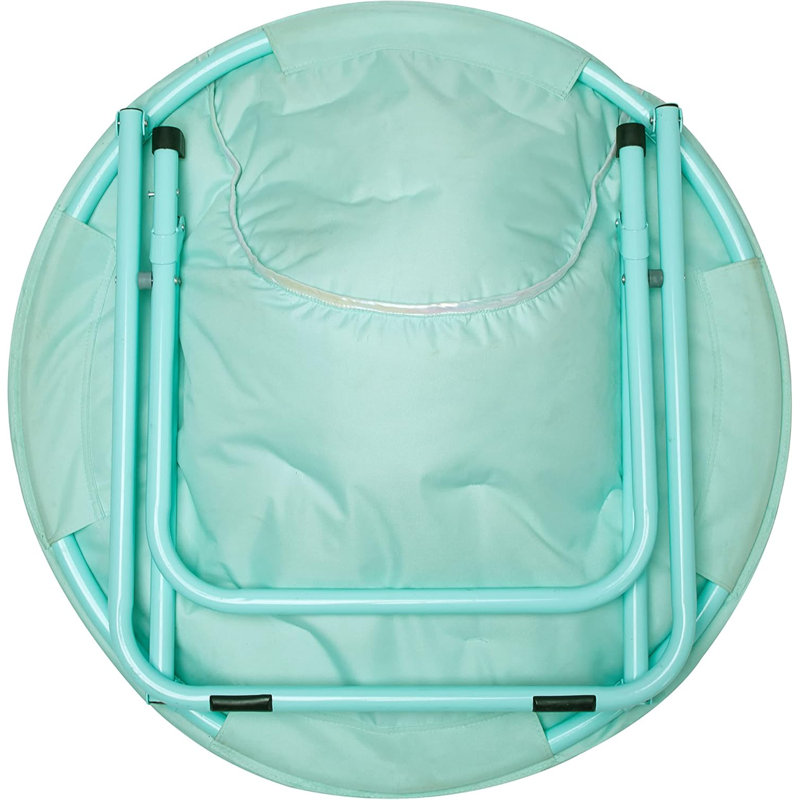 Giles Papasan Chair, Teal, Teal