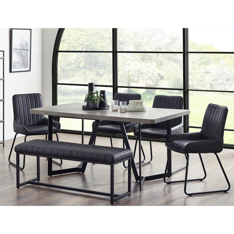 Perlis Metal Base Dining Table
