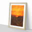 Orange Sunset Abstract - Picture Frame Painting Print-56925282-56925285